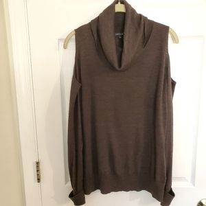 Lafayette 148 New York Cold Shoulder Cowl Neck